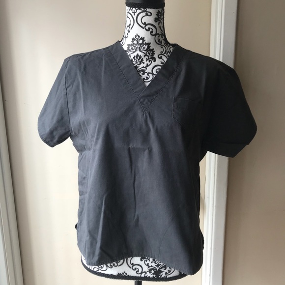 Tops - Charcoal grey scrub top